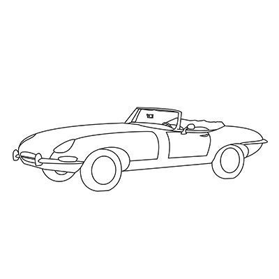 Malvorlage - Auto