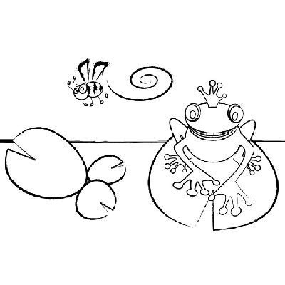 Malvorlage - Frosch