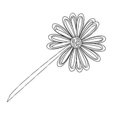 Malvorlage - Blume