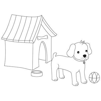Malvorlage - Hund